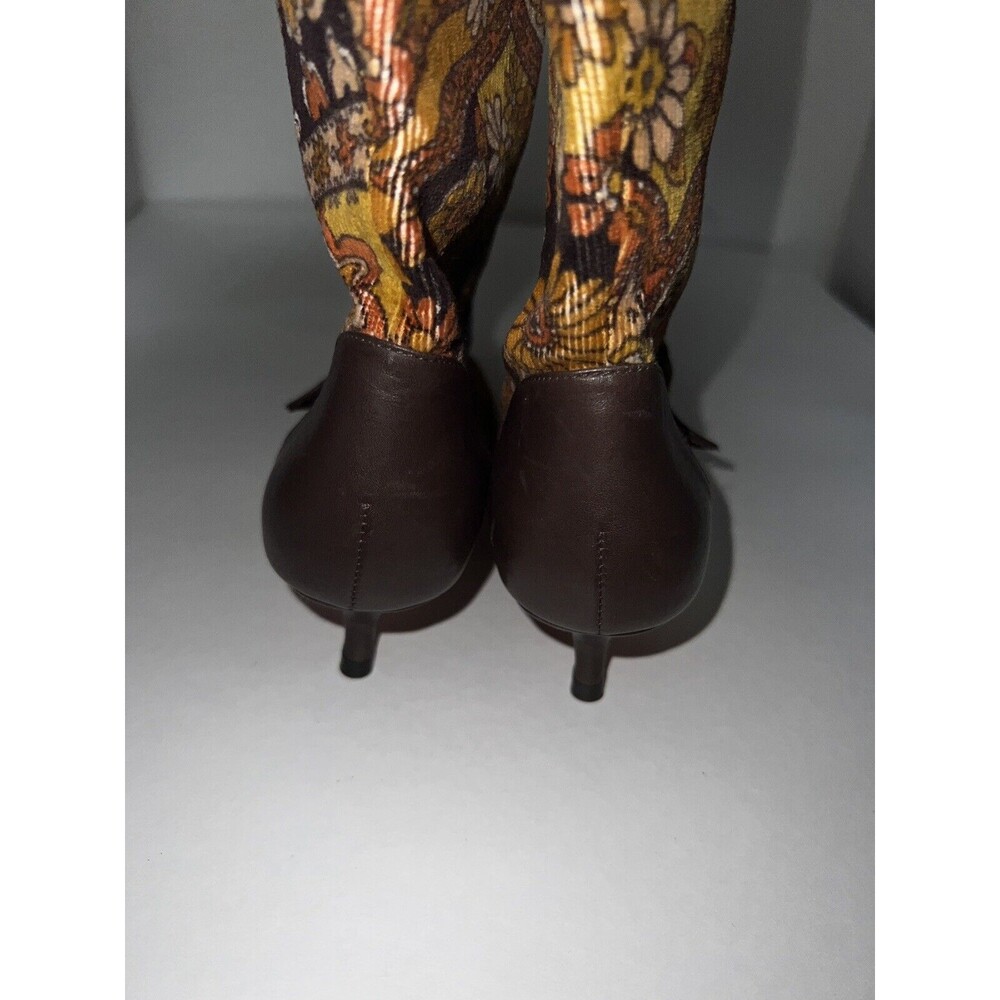 Magnolia Zapateria Boots Womens Sz 6B Corduroy Floral Kitten Heel Vintage New - Picture 5 of 11